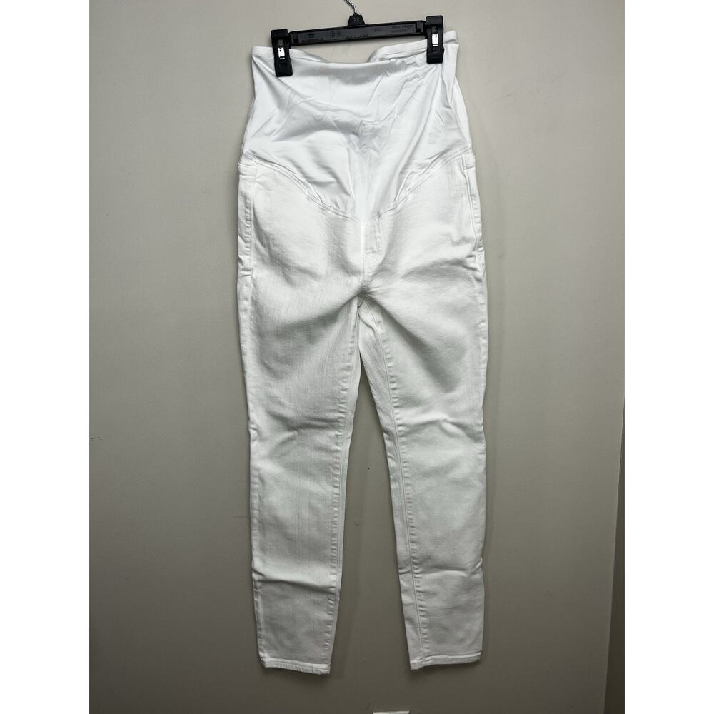 J Crew Maternity Jean Signature Stretch Womens 25 MATERNITY White Skinny Leg